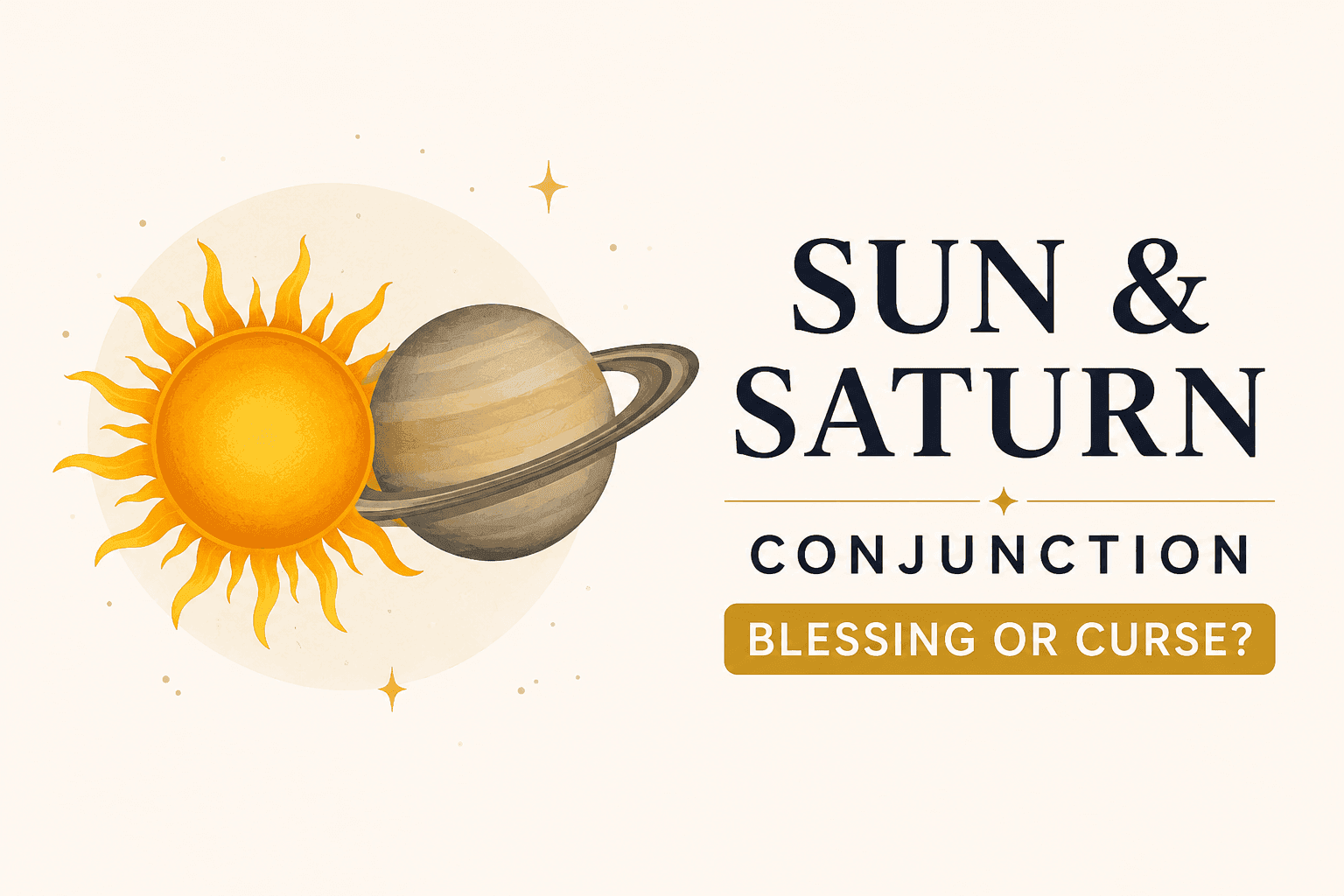 Sun and Saturn Conjunction: Blessing or Curse? Understanding Its True Impact in Vedic Astrology